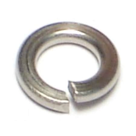 Midwest Fastener Split Lock Washer, For Screw Size #8 18-8 Stainless Steel, Plain Finish, 100 PK 05336